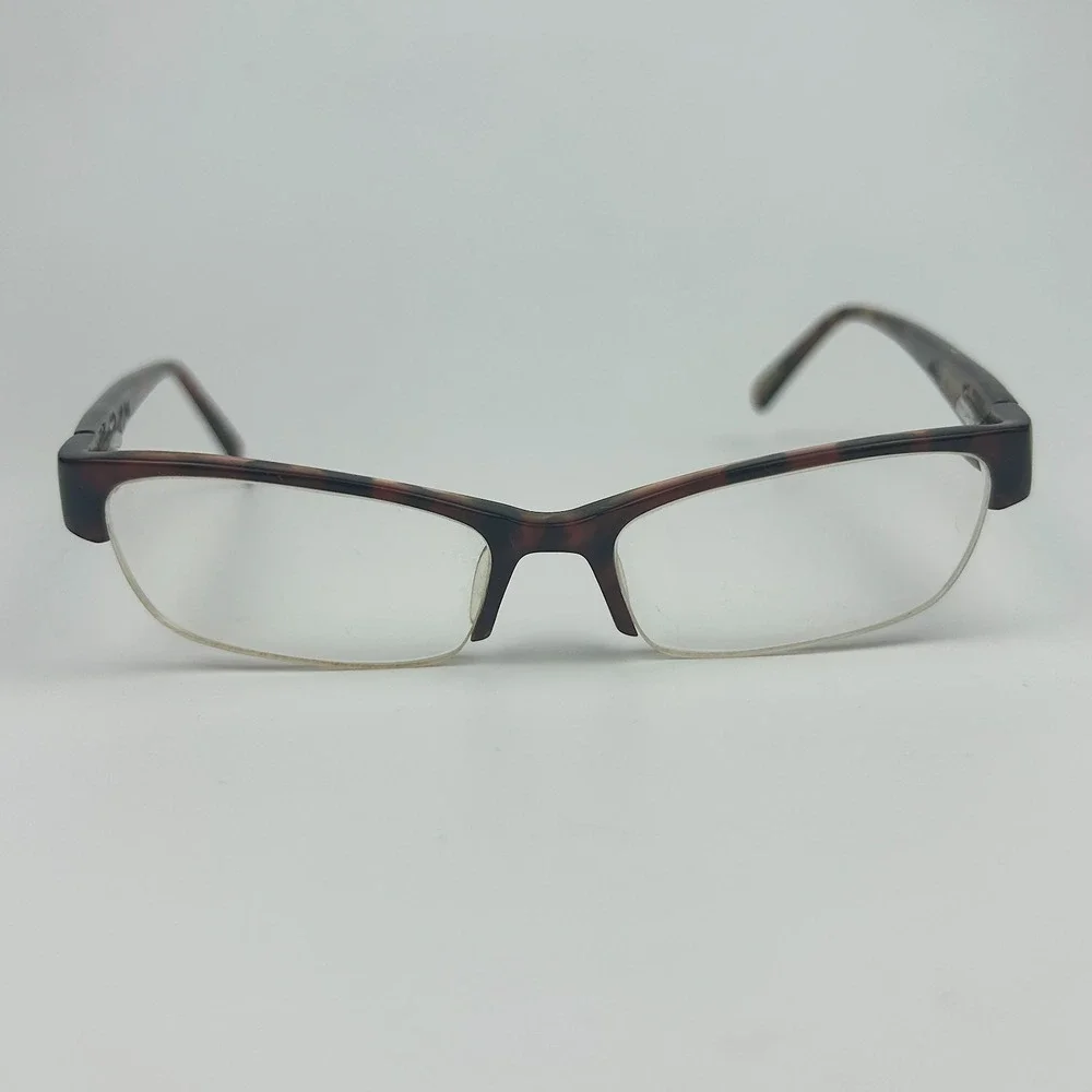 Ted Baker Galaxy B805 Unisex Eyeglasses Frame Brown Tortoise Half Rim 50-16-140